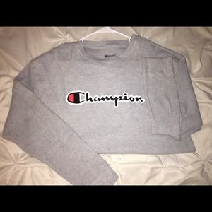 Ribbed long sleeve champion shirt
